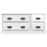 TV Cabinet High Gloss White 100x35.5x45 cm Engineered Wood 816450