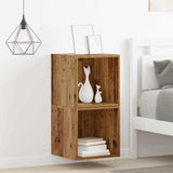 Wall Cabinet 2 pcs Old Wood 37 x 37 x 37 cm Engineered Wood 875073