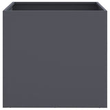 Planter Anthracite 49x47x46 cm Steel 841563