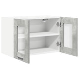 Hanging Cabinet with Door 2 pcs Concrete Grey 60 x 31 x 40 cm 884217