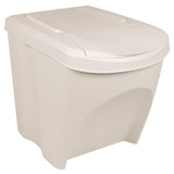 Stackable Garbage Bin Boxes 3 pcs White 75 L Polypropylene 152199