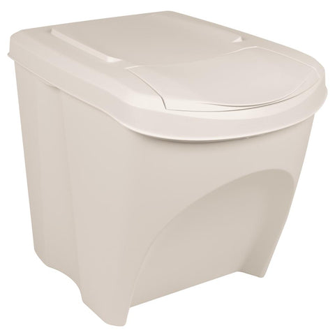 Stackable Garbage Bin Boxes 3 pcs White 75 L Polypropylene 152199