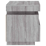 Bedside Cabinet with LED Lights Grey Sonoma 40x39x48.5 cm 836794