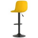 Bar Stools 2 pcs Yellow Velvet 333998