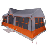 Family Tent with Roof Grey and Orange 622 x 295 x 238 cm 4100702