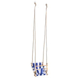 Baby Swing with Safety Belt Cotton Wood Blue 91801