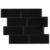 Decorative Stickers 20 pcs Black 29 x 21 cm 42046136