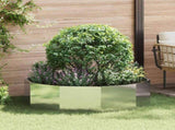 Planter Silver 120 x 120 x 35 cm Stainless Steel 883728