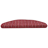 Self-adhesive Stair Mats 15 pcs Red 65 x 21 x 4 cm 42011446