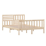3101153 Bed Frame without Mattress Solid Wood 140x200 cm
