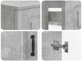 2 Piece Bathroom Cabinet Set UTRECHT Concrete Grey 3418056