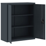 ZNTS File Cabinet Anthracite 90x40x105 cm Steel 339739