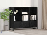 Book Cabinet 2 pcs Black Oak 99.5 x 30 x 108 cm Engineered Wood 3403022