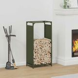 Firewood Rack Olive Green 44x28x90 cm Cold-rolled steel 864210