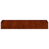 Garden Planter Rusty 280 x 80 x 40 cm 860765