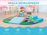 6 Piece Soft Play Equipment for Kids Climb and Crawl, Multicoloured T3398P348565