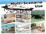 Folding Camping Cot Bed with Soft Pad, Portable Outdoor Cot, Adults Sleeping Bed for Home Office Nap 92690185