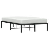 Metal Bed Frame without Mattress Black 120x190cm 373652