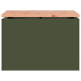 Garden Bench Olive green 60 x 40 x 43 cm Steel 874894