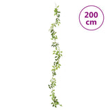 Flower Garlands 6 pcs White 200 cm 359071