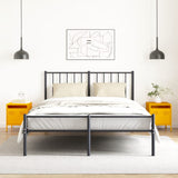 Bedside Cabinets 2 pcs Mustard Yellow 35x39x43.5 cm Steel 851251