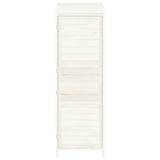 Garden Shed White 55x52x174.5 cm Solid Wood Fir 152187