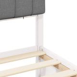 Bed Frame with Upholstered Headboard Light Grey 75 x 190 cm 877813
