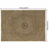 Area Rugs Black 120 x 170 cm Jute 42010742