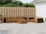 Outdoor Sofa Set 6 pcs Natural Solid Acacia Wood 3383012