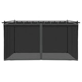 Gazebo with Mesh Walls Anthracite 4x3 m Steel 4003912