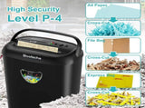 Paper Shredder, 14 Sheet Cross Cut, 6.6 Gallon Basket, P-4 Security Level, 3 Mode Design - Jam Proof 76582351