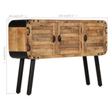 ZNTS Sideboard Solid Mango Wood 120x30x76 cm 245262