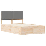 Bed Frame with Upholstered Headboard Light Grey 120 x 200 cm 3405527