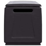 Garden Storage Box 138x53x57 cm 330 L Dark Grey and Black 151818