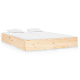 Bed Frame without Mattress Solid Wood 140x190 cm 820082