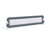 Toddler Safety Bed Rail Grey 180x42 cm Polyester 10177