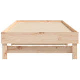 Pull-out Day Bed without Mattress 2x cm Solid Wood Pine 823384