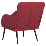 Armchair Wine Red 63x76x80 cm Faux Leather 351428