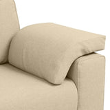 Sofa Set 2 pcs Cream 219 x 77 x 82 cm Fabric 3324747