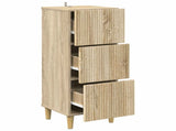 Drawer Cabinet Sonoma Oak 33 x 34.5 x 90 cm Engineered Wood 894617