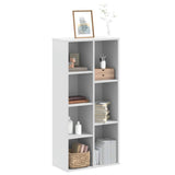 Bookcase White 50x25x105 cm Engineered Wood 852789