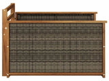 Outdoor Middle Sofa Solid Acacia Wood Natural 3438933