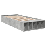 Bed Frame without Mattress Concrete Grey 75x190 cm Small Single 3280625