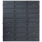 ZNTS 96 Piece Storage Bin Kit with Wall Panels Blue 146282