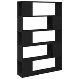 TV Cabinet Set Black Oak 100 x 24 x 155 cm Engineered Wood 862698