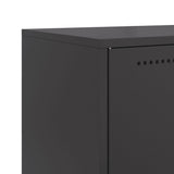 Sideboard Black 68,5x38,5x123,5 cm Steel 846488