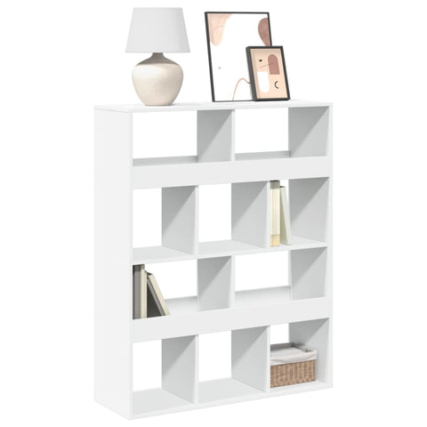 Bookcase White 100x33x125.5 cm Engineered Wood 3309357