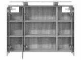 Bathroom Mirror Cabinet Grey Sonoma 63.5 x 16 x 62.5 cm 889164
