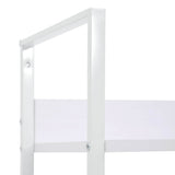 4-Layer Book Shelf White 60x27.6x124.5 cm Engineered Wood 288224