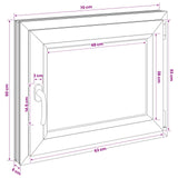 Basement Window RISOR 70 x 60 cm PVC and Glass 42047866